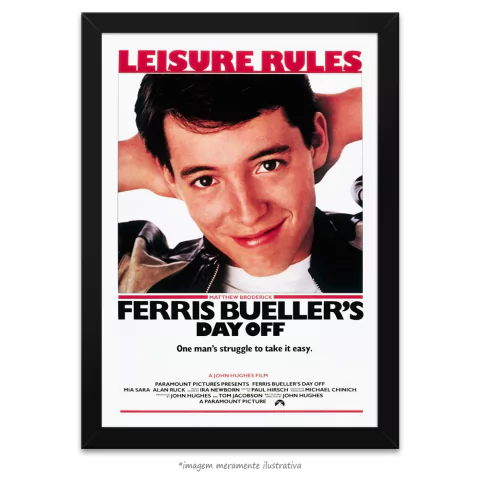 Poster Curtindo a Vida Adoidado - Clássico