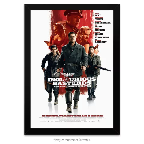 Poster Bastardos Inglórios - opção Branco