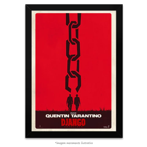 Poster Django Livre - minimalista