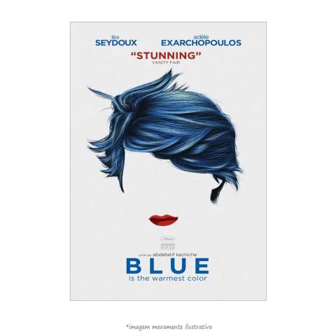 Poster Azul é a Cor Mais Quente - QueroPosters.com