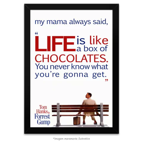 Poster Forrest Gump - Frase