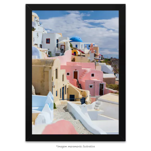 Poster Santorini - Ilha no Mar Egeu