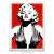 Poster Marilyn Monroe com fundo Vermelho - comprar online