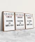 Kit de 3 Quadros Decorativos Canvas Personalizado Horizontal ou Vertical - comprar online