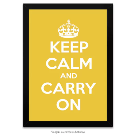 Poster Keep Calm and Carry On - Lima