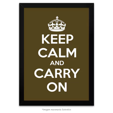 Poster Keep Calm and Carry On - Musgo