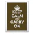 Poster Keep Calm and Carry On - Musgo - comprar online