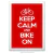 Poster Keep Calm And Bike On - comprar online