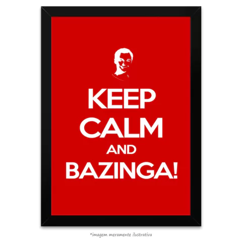 Poster Keep Calm And Bazinga