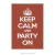 Poster Keep Calm And Party On - QueroPosters.com