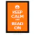 Poster Keep Calm and Read On