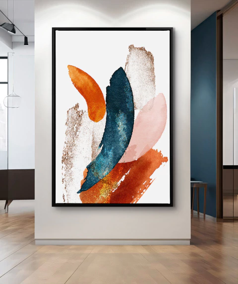 Quadro Decorativo Formas Abstratas Aquarelas -vs02 - comprar online
