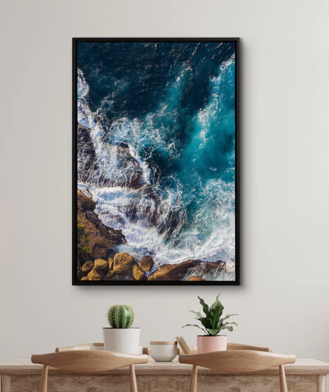 Quadro Decorativo Rocha e Ondas -vs01 - comprar online