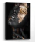 Quadro Decorativo Mulher Pintada de Preto com Detalhes Dourado -vs06 - QueroPosters.com