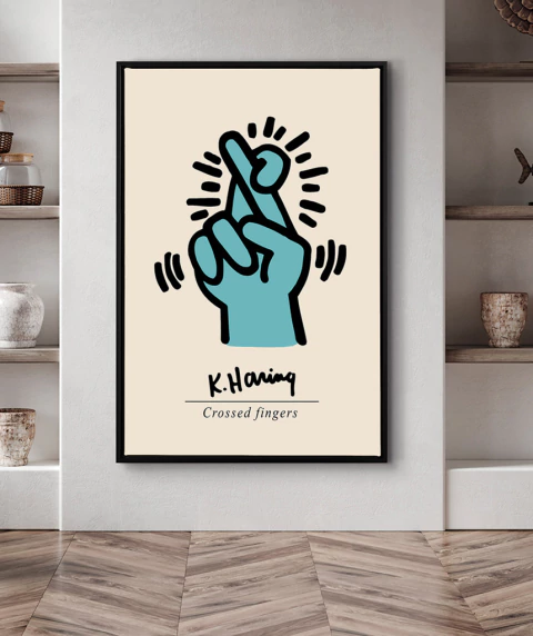 Quadro Decorativo Keith Haring - Finger - comprar online