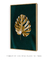 Quadro Decorativo Folha de Costela de Adão Dourada - comprar online