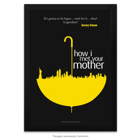 Poster Yellow Umbrella - How I Met Your Mother