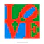 Poster Love - Com Fundo Verde e Azul - loja online