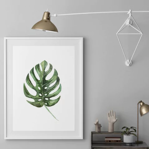 Poster Folha Verde Tropical IV