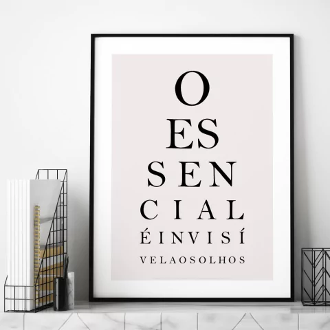 Poster O Essencial é Invisível Aos Olhos - O Pequeno Príncipe