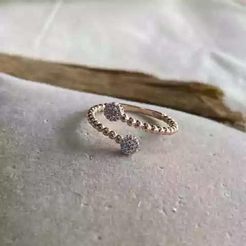 ANILLO DOBLE FLOR