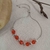 PULSERA CORBATERO CON CRISTALES NARANJA