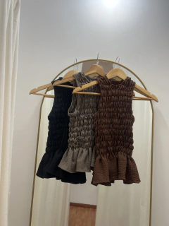 Musculosa elástizada de bambúla - comprar online