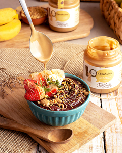 Pasta de Amendoim, leite de coco, canela - Tartiner