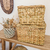 Canasto rectangular JUNCO CON TAPA | grande | - comprar online