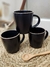 TAZA NEGRO MATE | BORDE NATURAL |