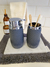 SET JABON + PORTA CEPILLOS | Rayas gris |