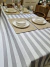 MANTEL ANTIMANCHAS RAYAS GRIS Y BLANCO | 1.45 x 2.00 m | en internet