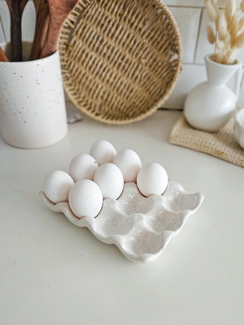 HUEVERA ONDAS | BLANCO PIEDRA |