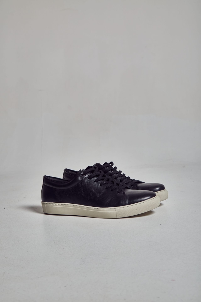 Zapatillas Cambridge 100% Cuero Negro thumbnail 2