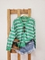 Cardigan RAYAS LUREX VERDE - comprar online