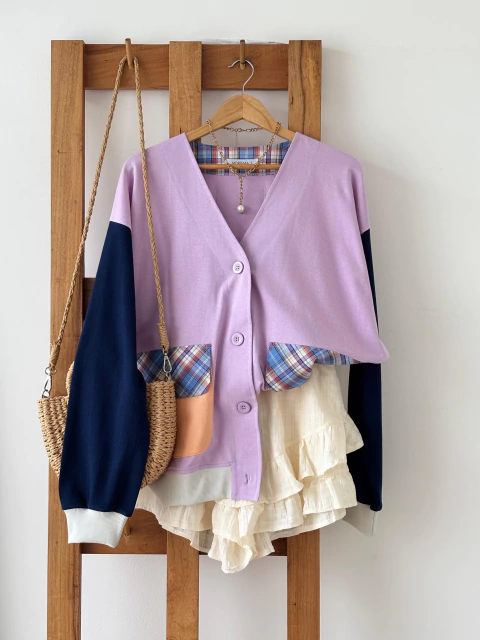 Cardigan RETRO LILA - comprar online