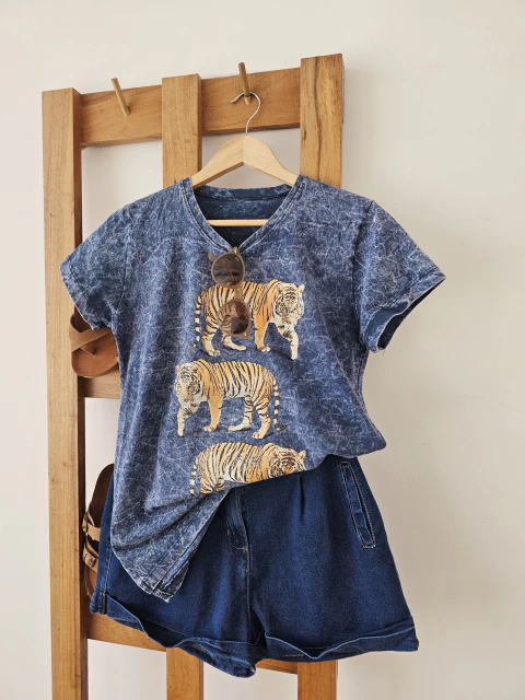 Remera TIGER AZUL - comprar online