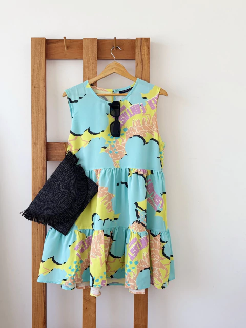 Vestido CELINE AQUA - comprar online