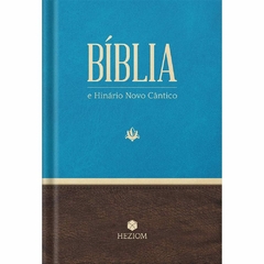 BÍBLIA E HINÁRIO NOVO CÂNTICO - Azul (ARA)