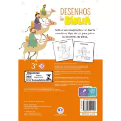 LIVRO BLOQUINHO + LÁPIS DE COR DESENHOS DA BÍBLIA - comprar online