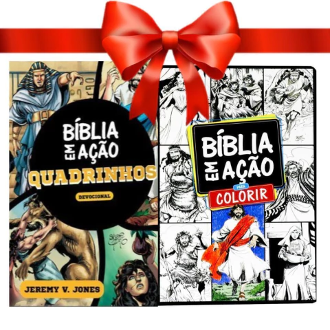 KIT BÍBLIA EM AÇÃO QUADRINHOS DEVOCIONAL / COLORIR - comprar online
