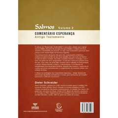 COMENTÁRIO DO ANTIGO TESTAMENTO - SALMOS VOL. 2 - comprar online