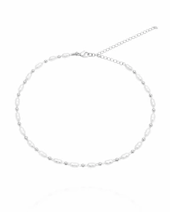 Choker Pérola Barroca e Bolinha