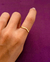 ANEL MINI V DOURADO