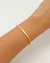 BRACELETE RÍGIDO COM PONTO DE LUZ DOURADO - comprar online