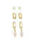 TRIO NAVETE ROSA CLARO DOURADO - comprar online