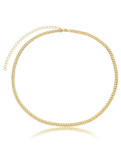 CHOKER GRUMET DIAMANTADA DOURADO - comprar online