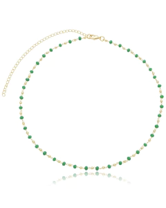 CHOKER VERDE BRUMA DOURADO - comprar online