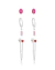 TRIO DE BRINCOS ROSA BLOOM - comprar online