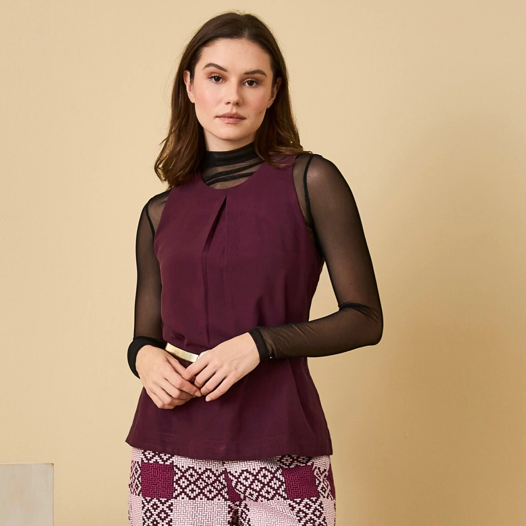Blusa Isabel Vinho